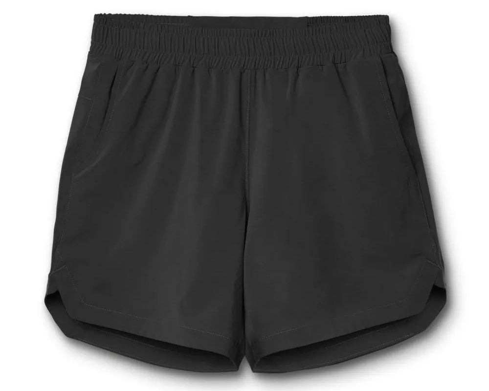 Black shorts on a white background