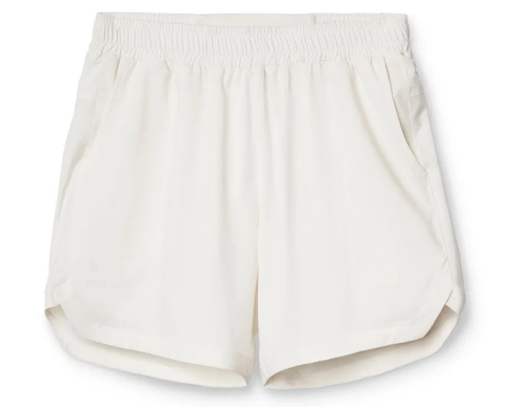 White shorts on a white background