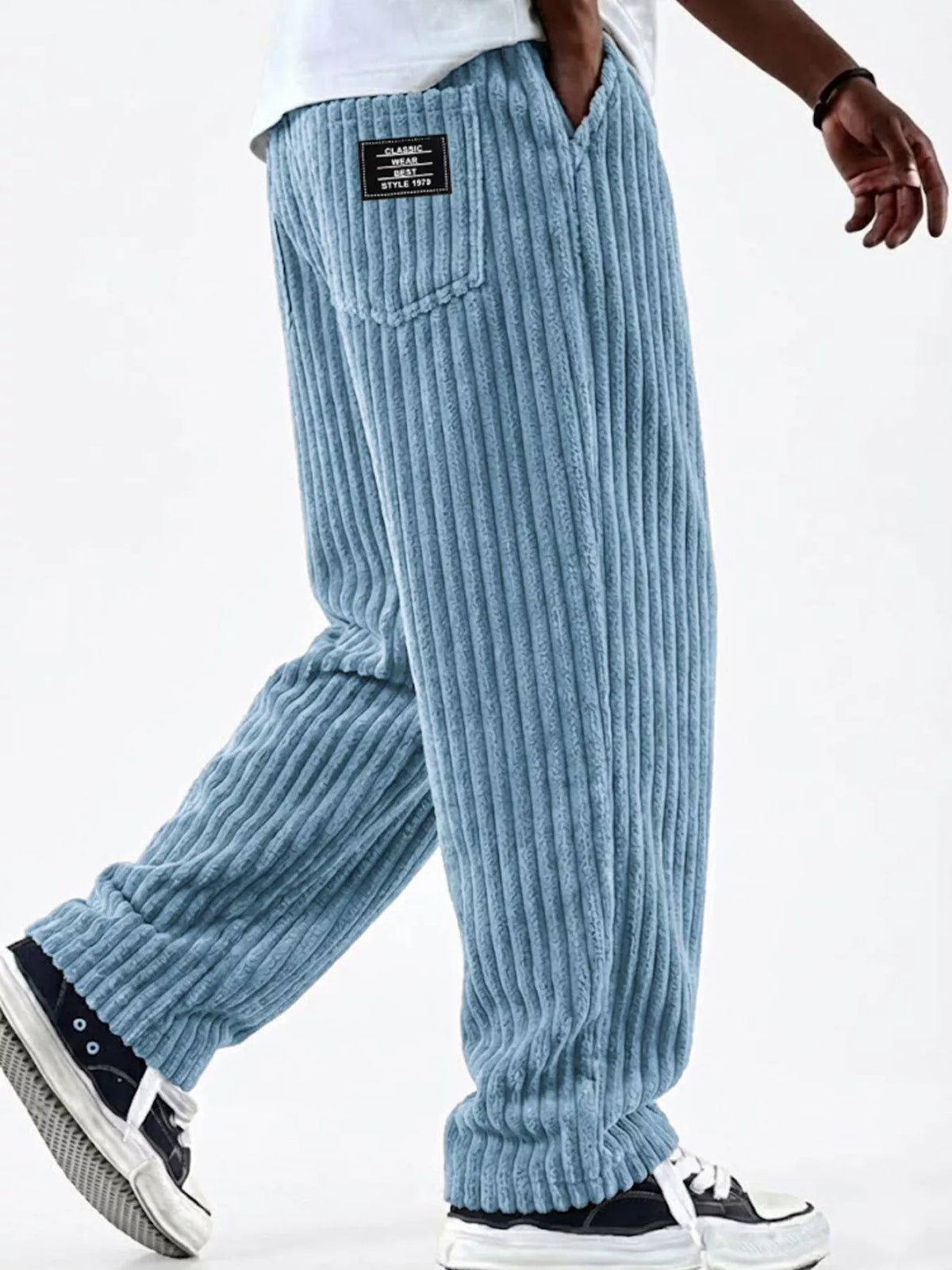 NEWYORKLISTED ATLAS MEN'S COLLECTION – Men's corduroy wide-leg pants, product image 4