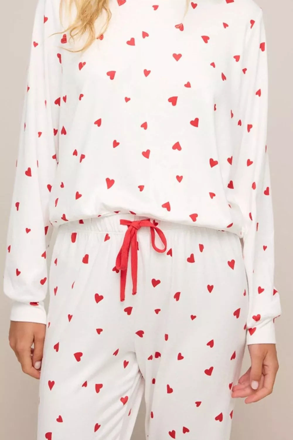 NEWYORKLISTED Intimate Apparel Collection: heart print pajama set