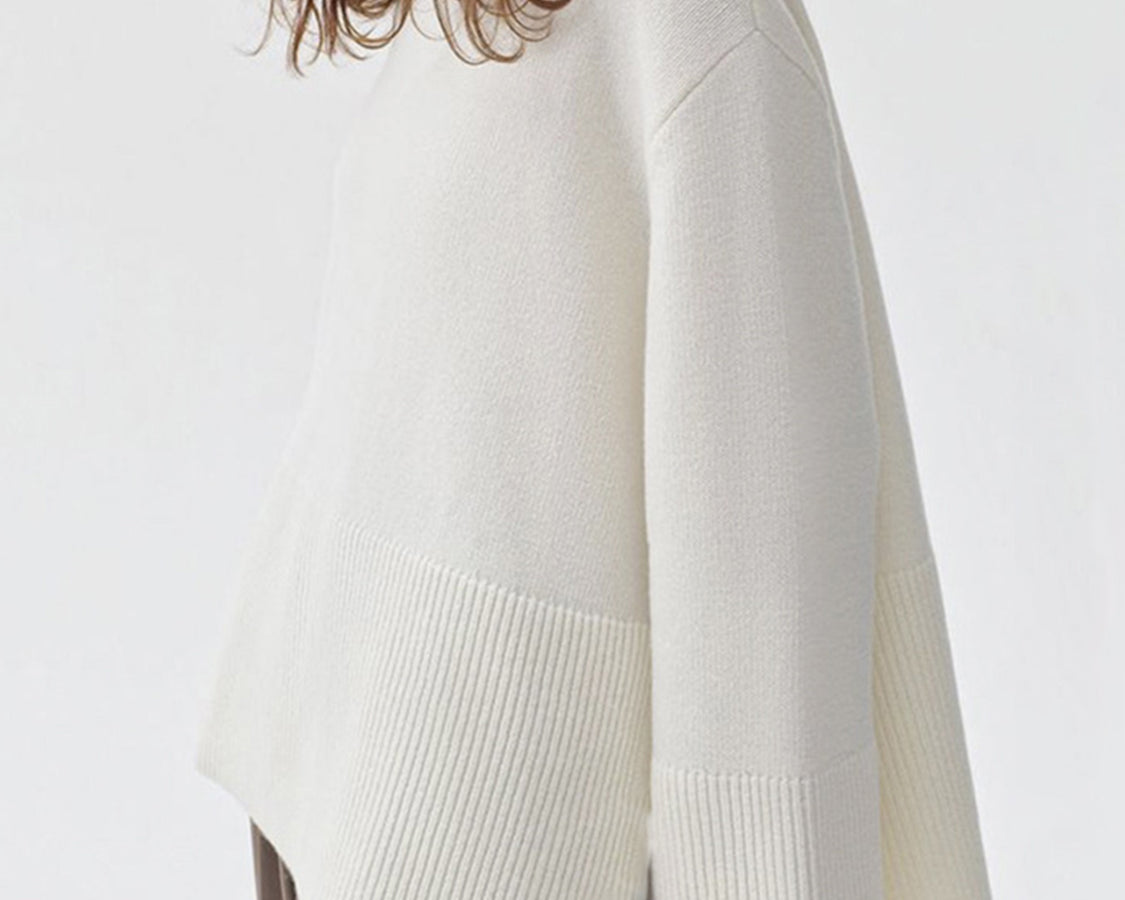 NEWYORKLISTED STYLE COLLECTION: Turtleneck Drop Shoulder Sweater - NEWYORKLISTED