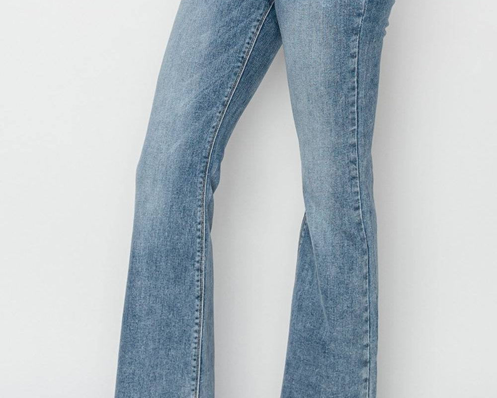 RISEN Full Size Mid Rise Bootcut Jeans - NEWYORKLISTED