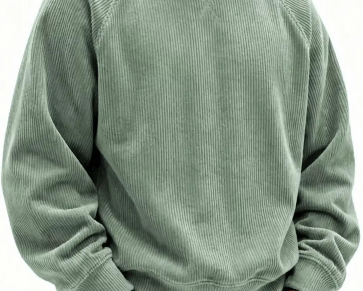 NEWYORKLISTED ATLAS MEN'S COLLECTION – Men's corduroy crew-neck sweatshirt, product image 5
