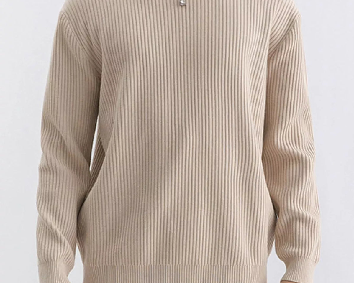 NEWYORKLISTED ATLAS MEN'S COLLECTION – Men's ribbed knit crew-neck sweater, product image 15