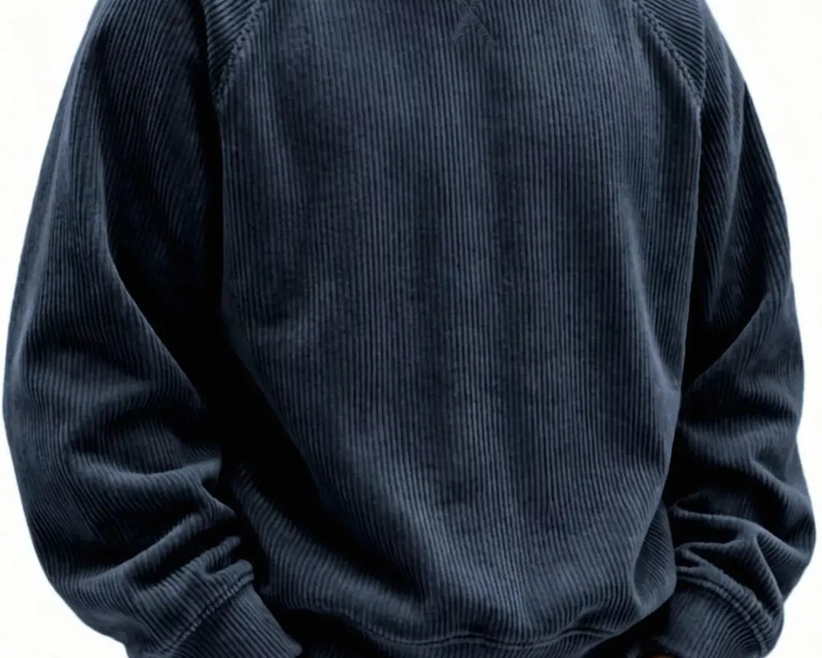 NEWYORKLISTED ATLAS MEN'S COLLECTION – Men's corduroy crew-neck sweatshirt, product image 7