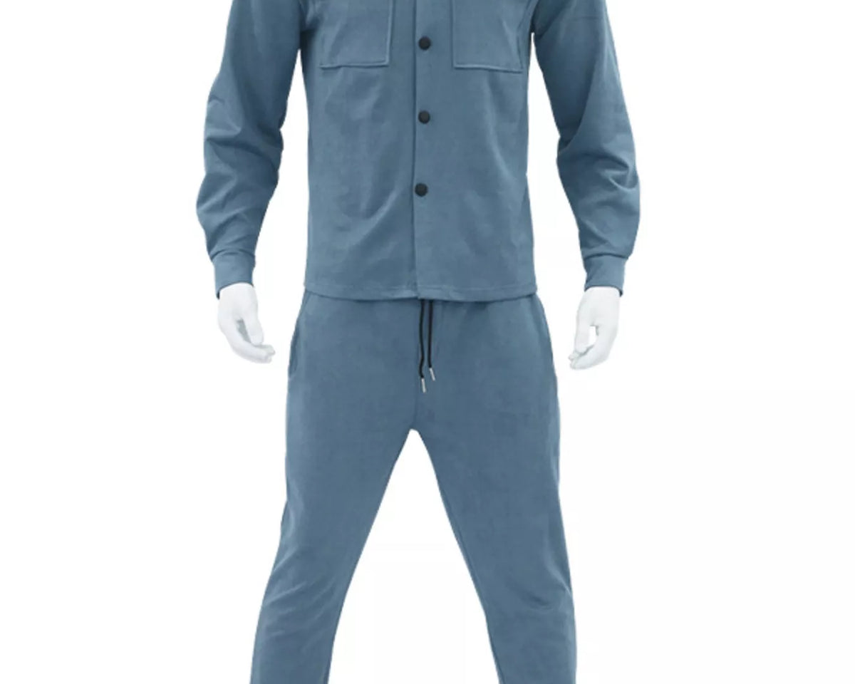 NEWYORKLISTED ATLAS MEN'S COLLECTION – Men's long-sleeve shirt and joggers two-piece set, product image 5