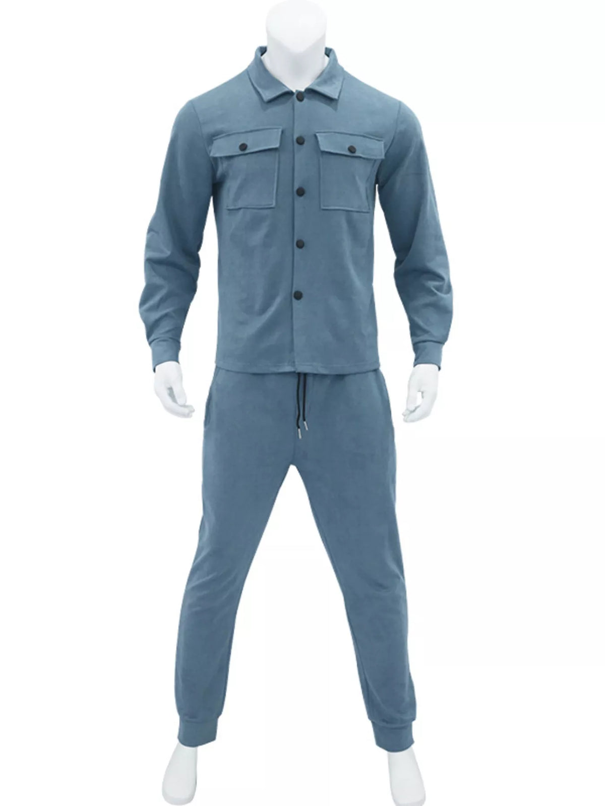 NEWYORKLISTED ATLAS MEN'S COLLECTION – Men's long-sleeve shirt and joggers two-piece set, product image 5