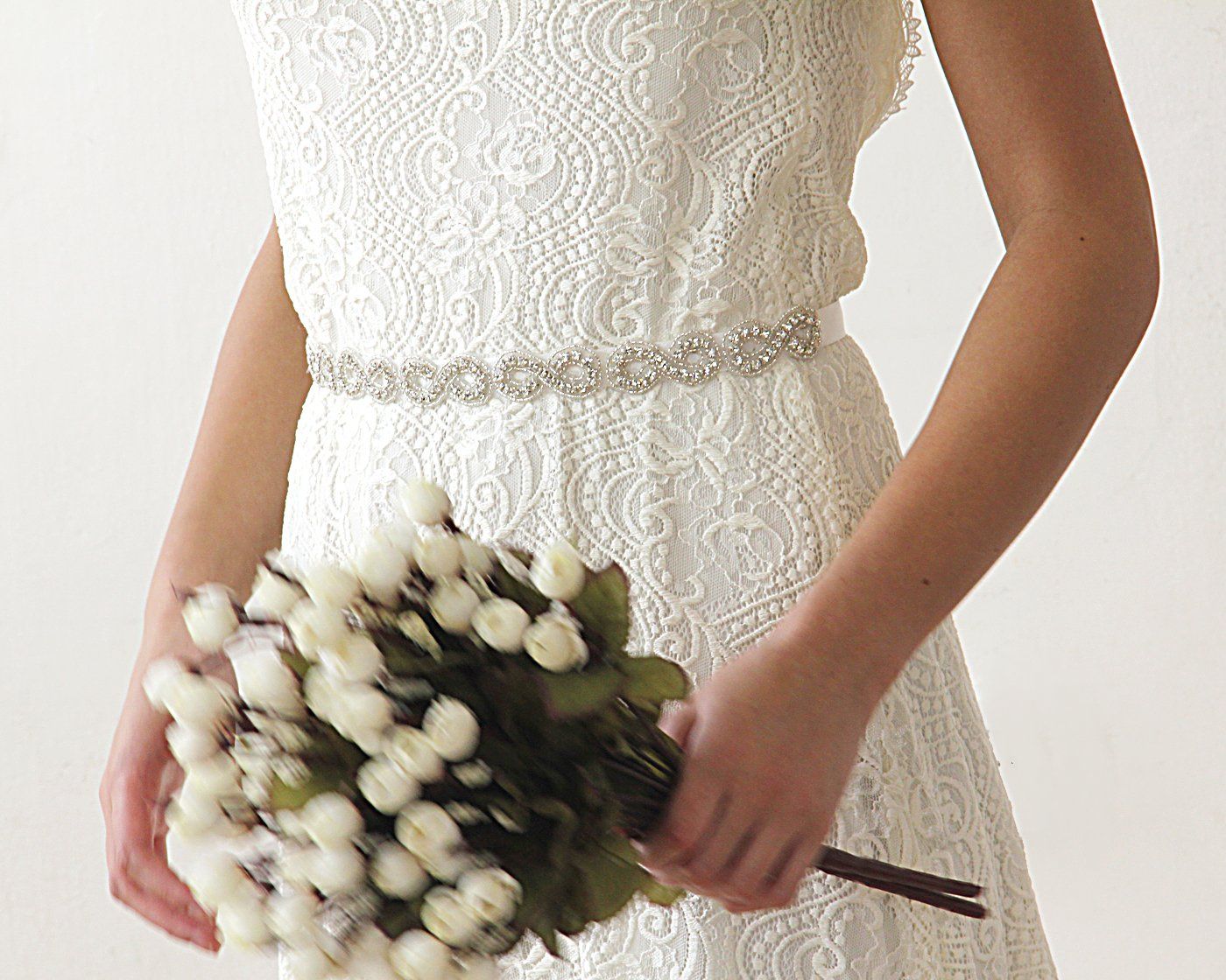 Sleeveless Backless Lace Dress With Train #1180 - NEWYORKLISTED