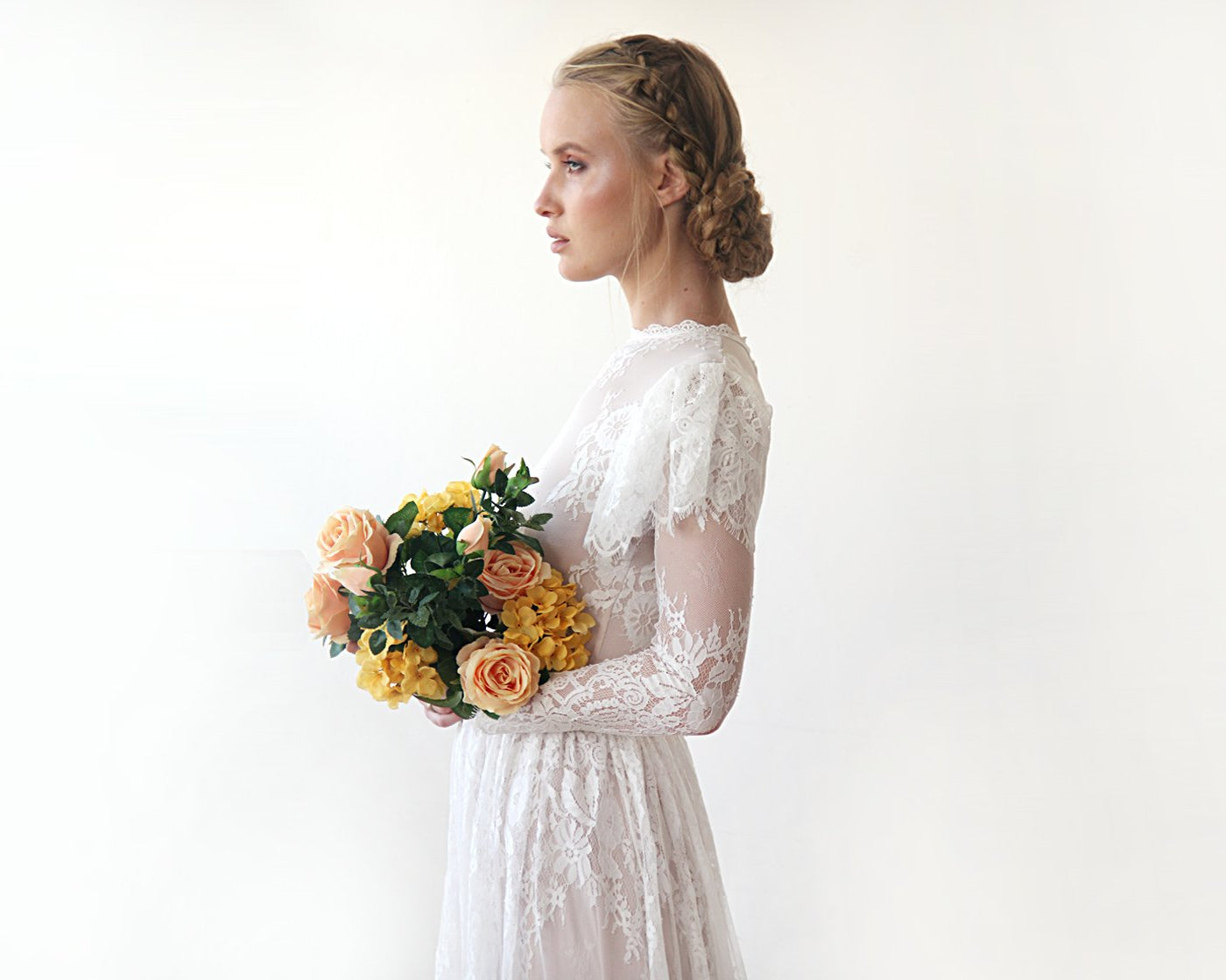 NEWYORKLISTED ELEGANT BRIDE COLLECTION: Vintage Lace Wedding Dress #1206 - NEWYORKLISTED