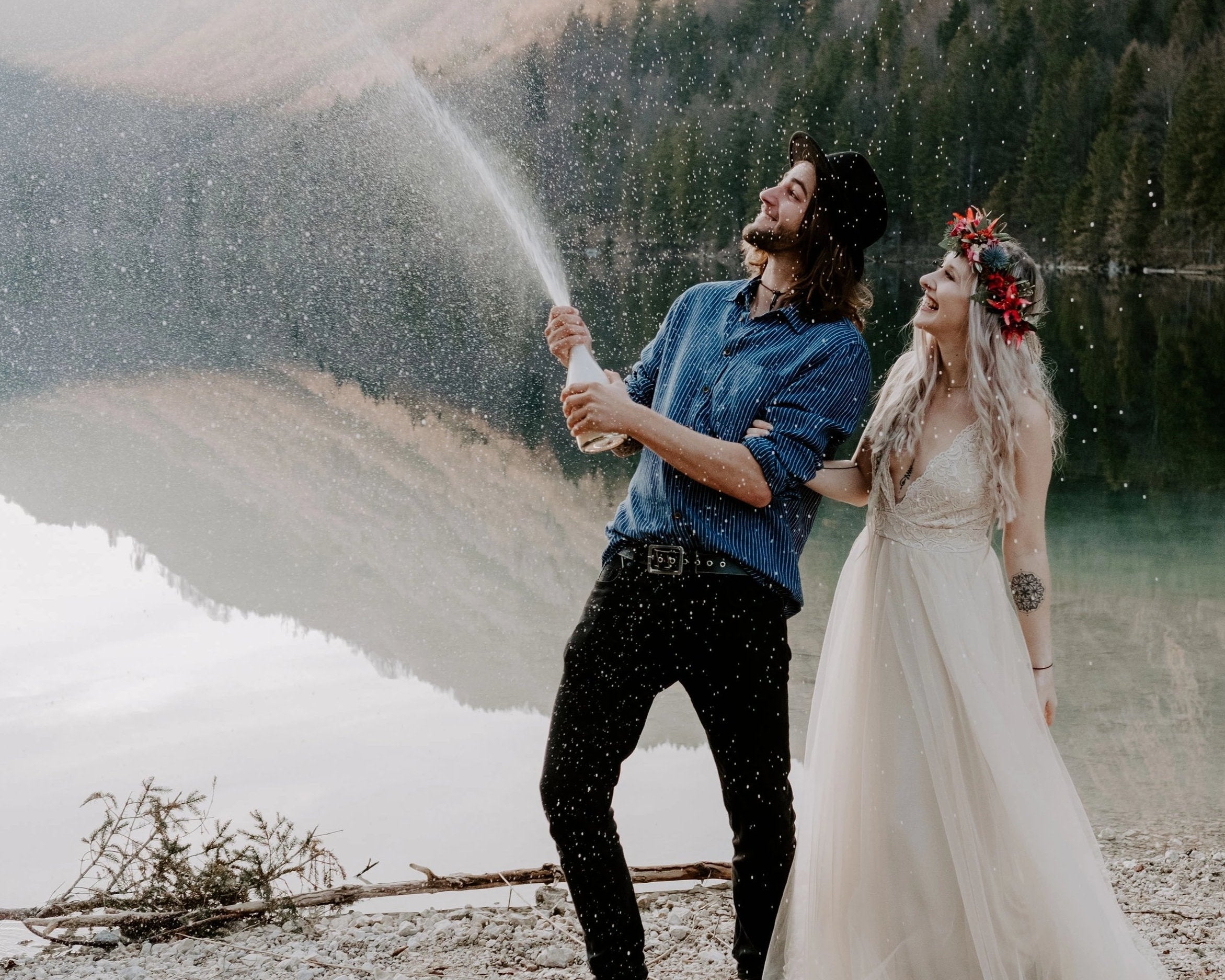 NEWYORKLISTED ELEGANT Bride Collection: Champagne Wedding Dress #1205 - NEWYORKLISTED