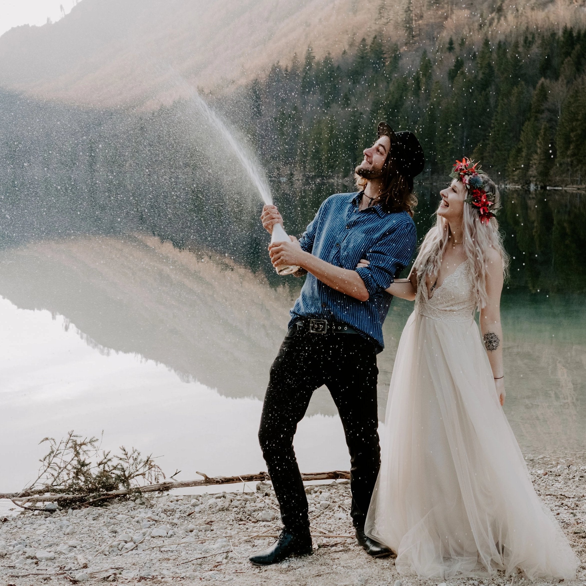 NEWYORKLISTED ELEGANT Bride Collection: Champagne Wedding Dress #1205 - NEWYORKLISTED