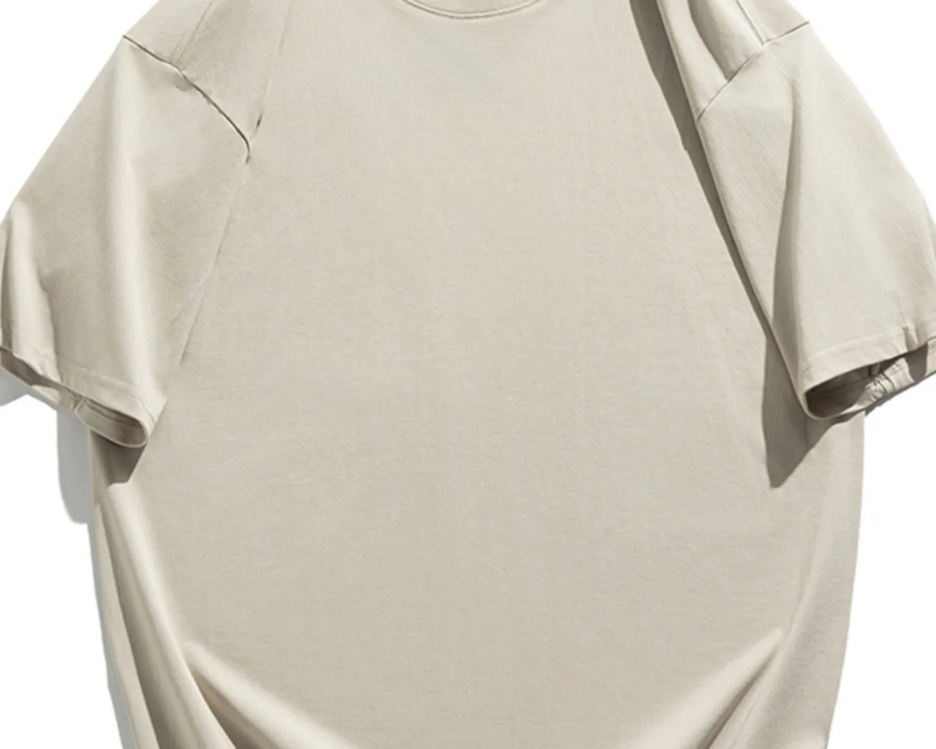 NEWYORKLISTED ATLAS MEN"S COLLECTION: Beige t-shirt on a white background