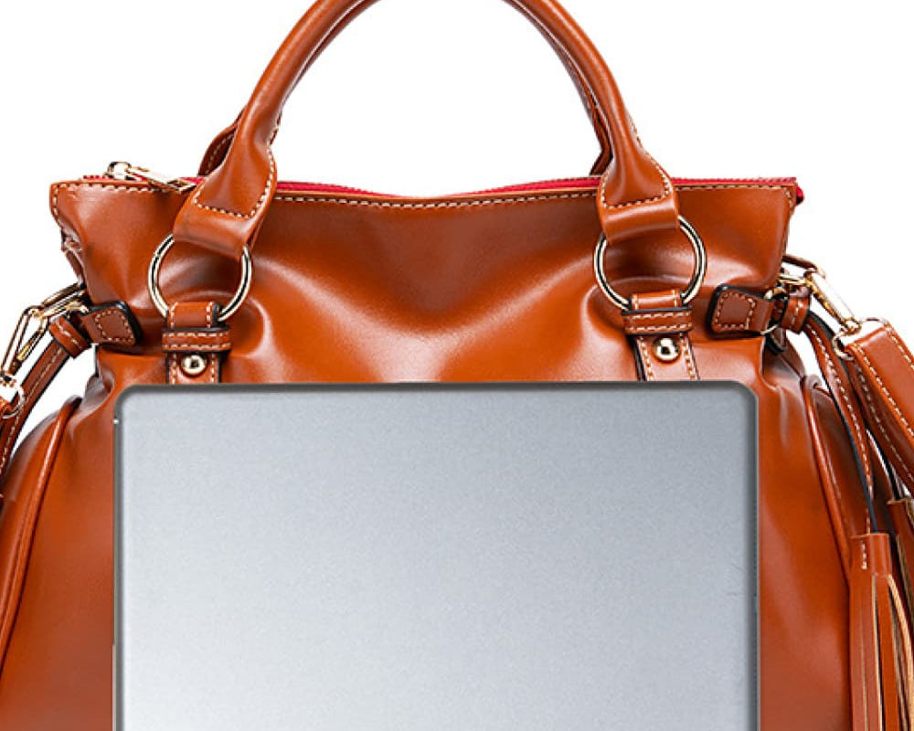 NEWYORKLISTED STYLE COLLECTION: Vegan Leather Handbag with Tassels - NEWYORKLISTED