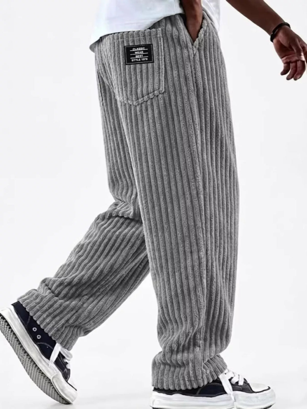 NEWYORKLISTED ATLAS MEN'S COLLECTION – Men's corduroy wide-leg pants, product image 1
