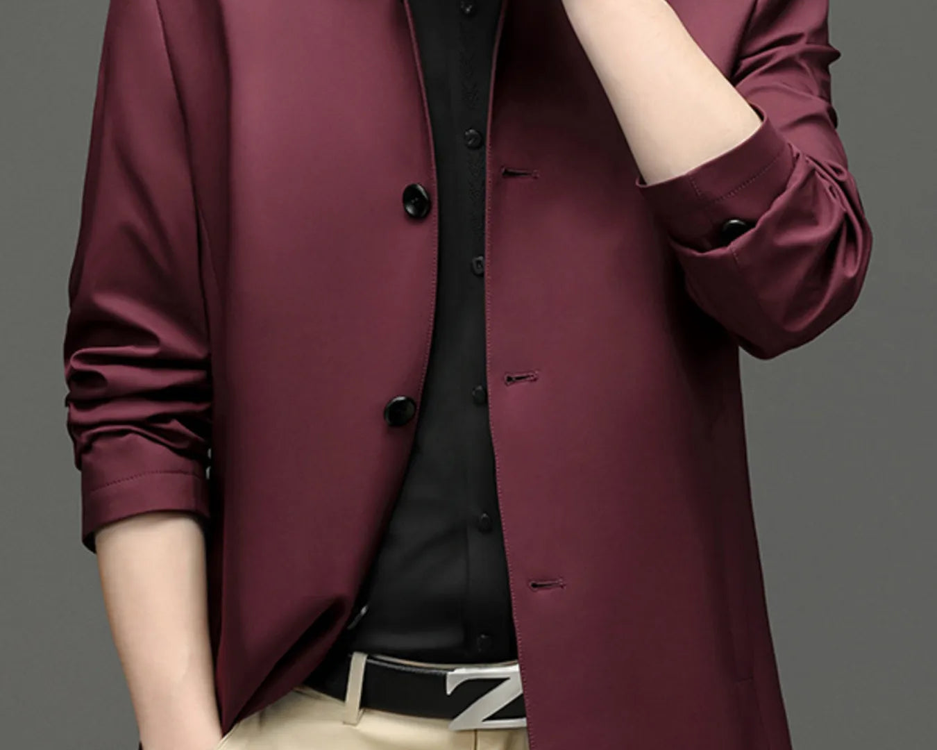 NEWYORKLISTED ATLAS MEN’S COLLECTION: Men’s Button Up Long Sleeve Jacket