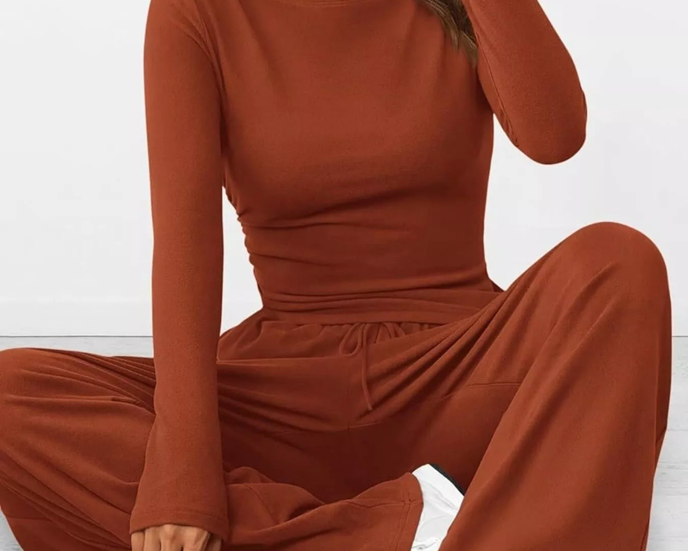 NEWYORKLISTED COMFORT COLLECTION: Long Sleeve Top and Wide Leg Pants Set
