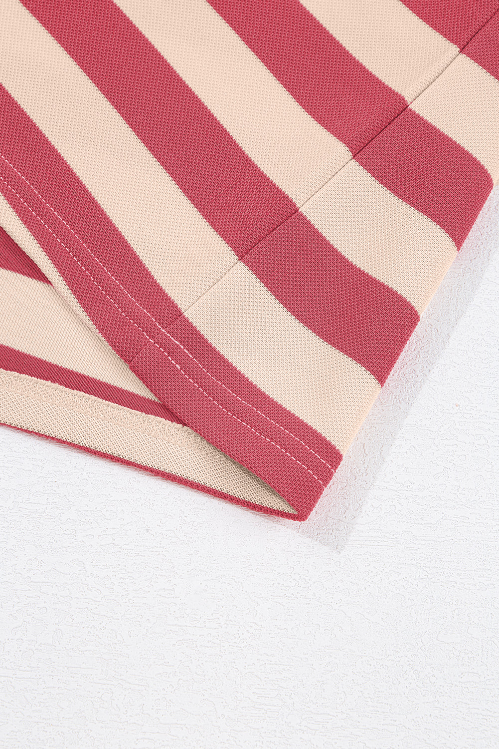 NEWYOKLISTED STYLE COLLECTION: Striped Johnny Collar Long Sleeve Mini Dress - NEWYORKLISTED