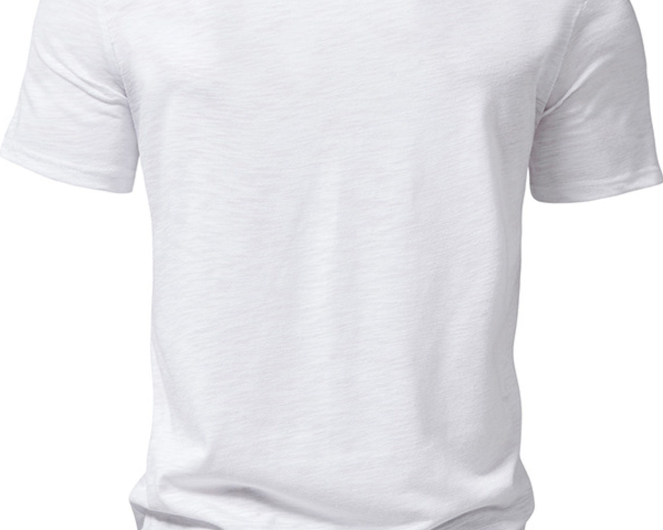 NEWYORKLISTED ATLAS MEN'S COLLECTION: White t-shirt on a white background