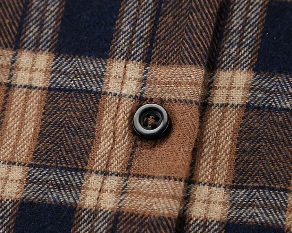 Plaid Button Up Drop Shoulder Shacket - NEWYORKLISTED