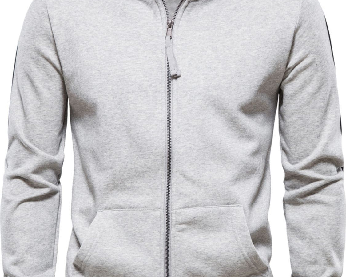 NEWYORKLISTED ATLAS MEN's COLLECTION: Men's Zip Up Long Sleeve Sweatshirt