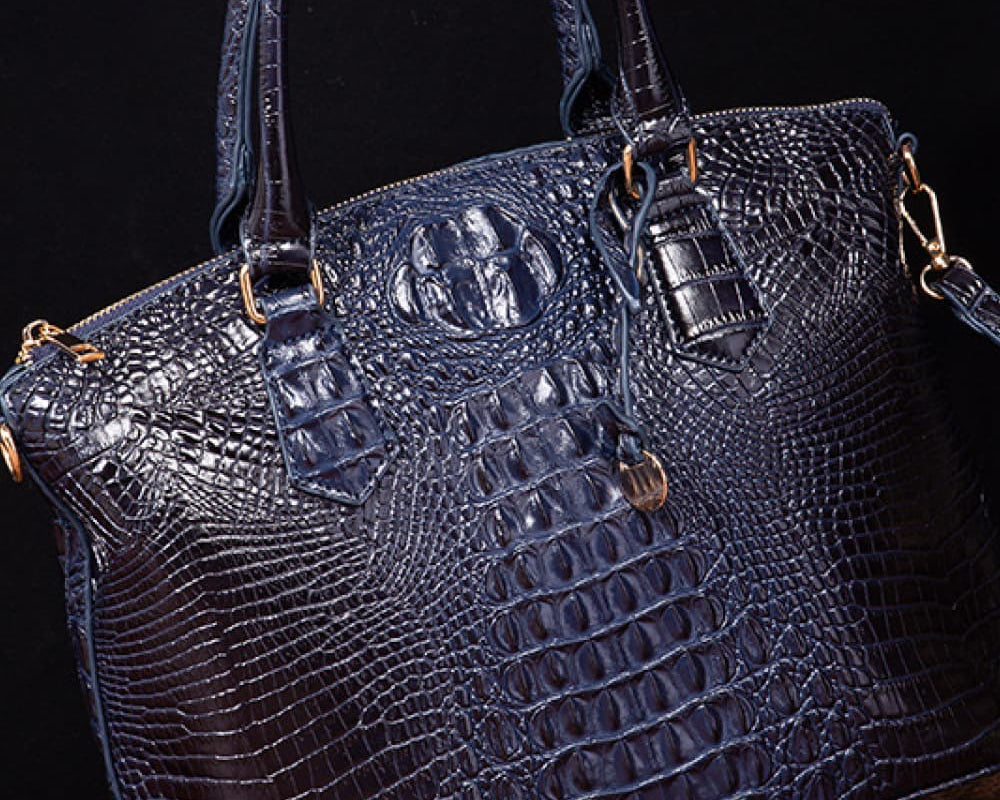 NEWYORKLISTED STYLE COLLECTION: Vegan Leather Crocodile Pattern Handbag - NEWYORKLISTED
