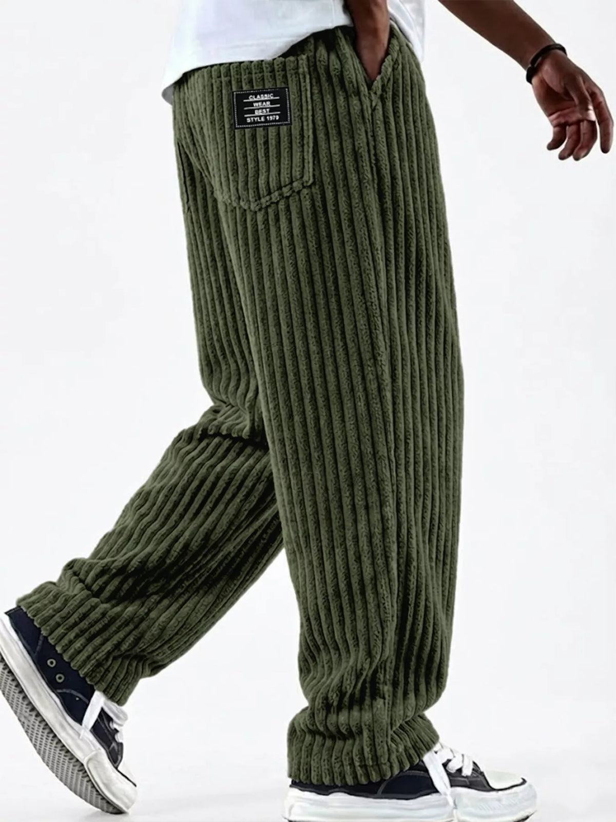 NEWYORKLISTED ATLAS MEN'S COLLECTION – Men's corduroy wide-leg pants, product image 2