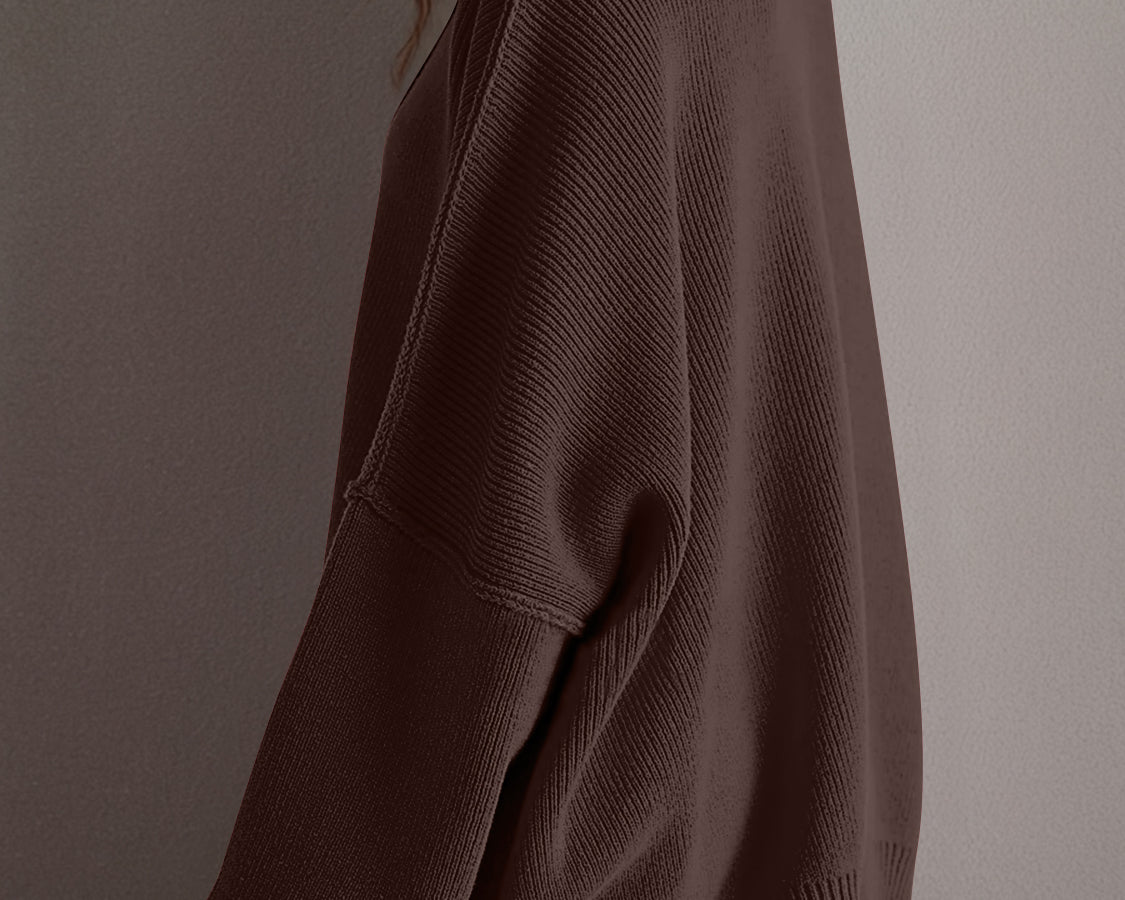 NEWYORKLISTED STYLE COLLECTION: Round Neck Long Sleeve Sweater - NEWYORKLISTED