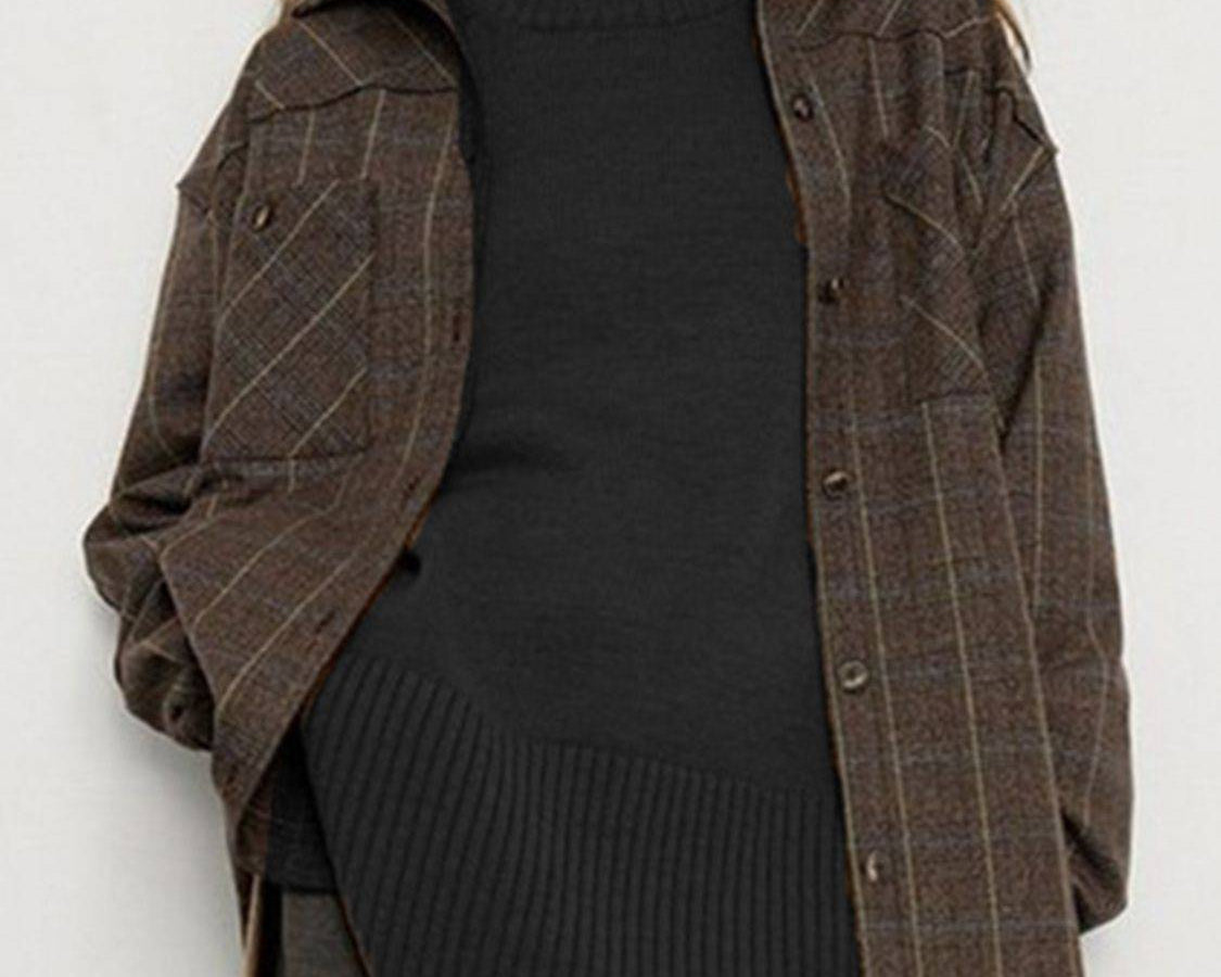 NEWYORKLISTED STYLE COLLECTION: Turtleneck Drop Shoulder Sweater - NEWYORKLISTED