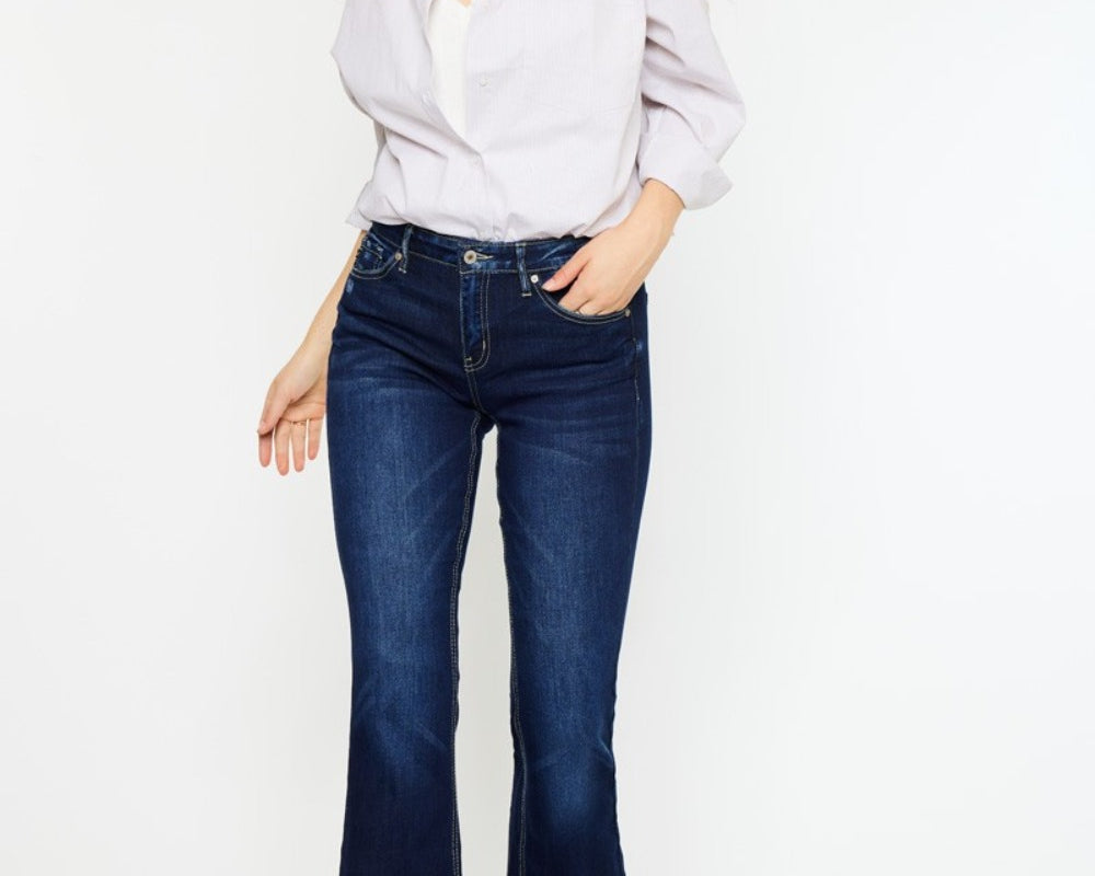 NEWYORKLISTED STYLE COLLECTION: Mid Rise Slim Flare Jeans - NEWYORKLISTED