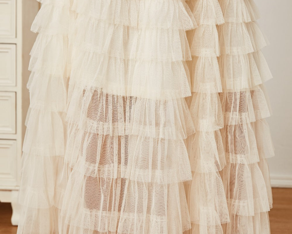 NEWYORKLISTED STYLE COLLECTION: Ruched High Waist Tiered Skirt - NEWYORKLISTED