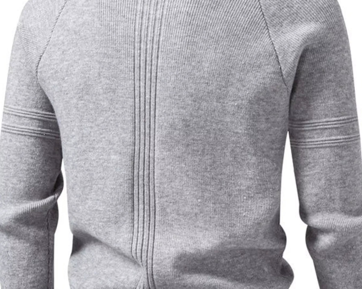 NEWYORKLISTED ATLAS MEN'S COLLECTION: Men's long-sleeve quarter-zip knit sweater