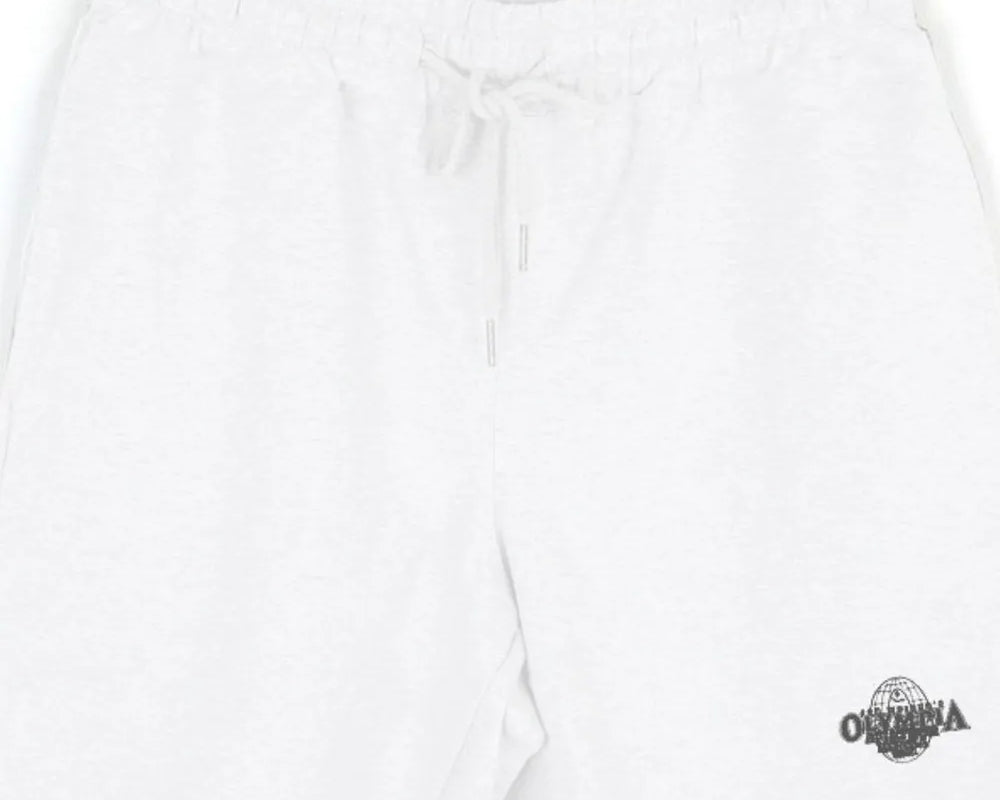 NEWYORKLISTED ATLAS MEN's COLLECTION: White shorts with a brand logo on a white background