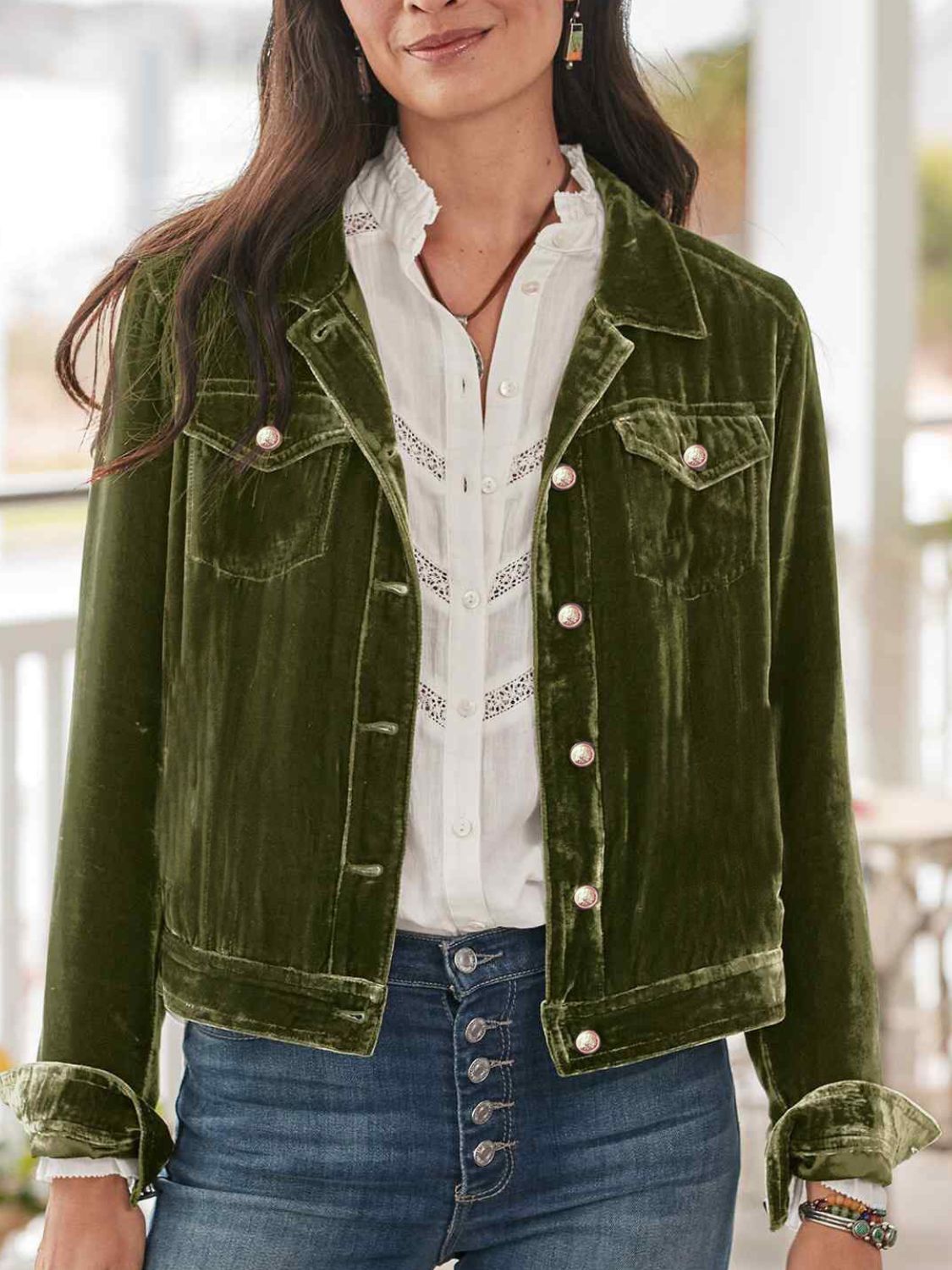 Long Sleeve Jacket with Chest Pockets: NEWYORKLISTED STYLE COLLECTION - NEWYORKLISTED