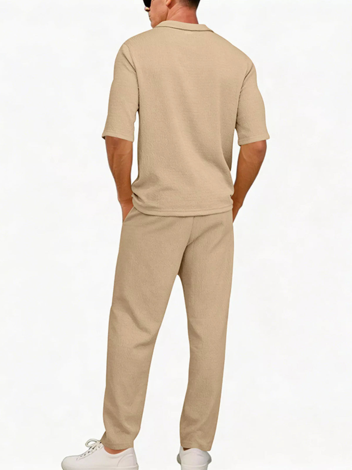 NEWYORKLISTED ATLAS MEN'S COLLECTION – Men's half-sleeve top and pants two-piece set, product image 4