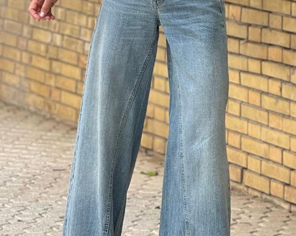NEWYORKLISTED STYLE COLLECTION: Wide Leg Jeans with Pockets - NEWYORKLISTED