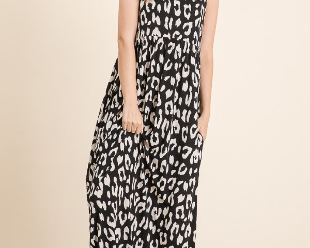 NEWYORKLISTED STYLE COLLECTION: Leopard Maxi Dress with Pockets - NEWYORKLISTED