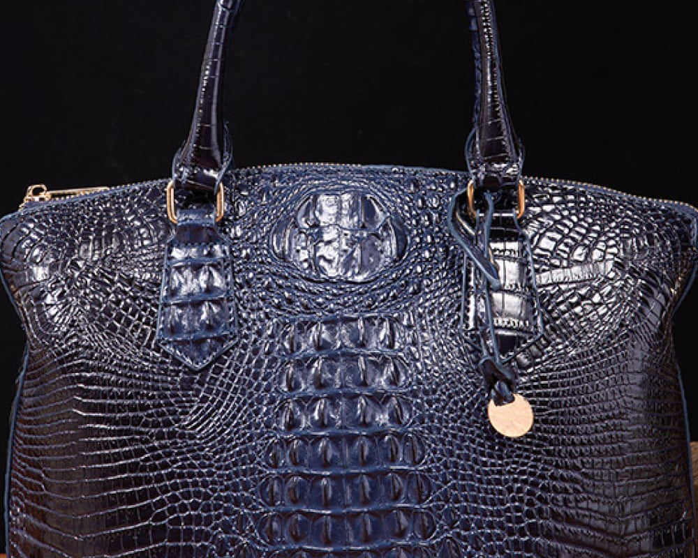 NEWYORKLISTED STYLE COLLECTION: Vegan Leather Crocodile Pattern Handbag - NEWYORKLISTED