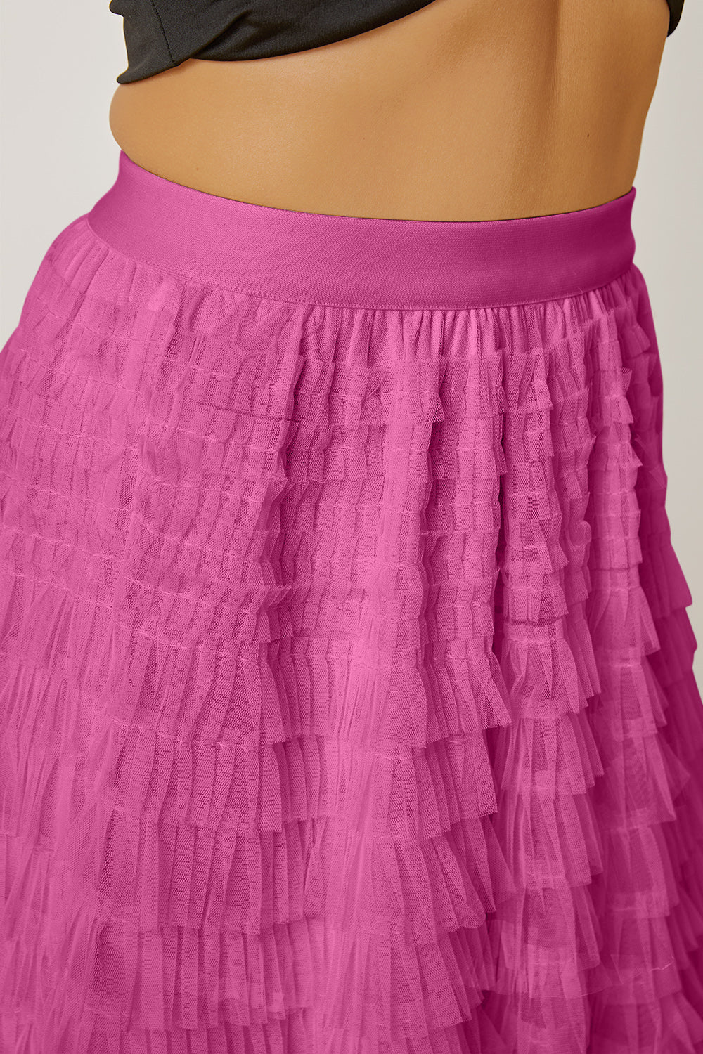 NEWYORKLISTED STYLE COLLECTION: Ruched High Waist Tiered Skirt - NEWYORKLISTED