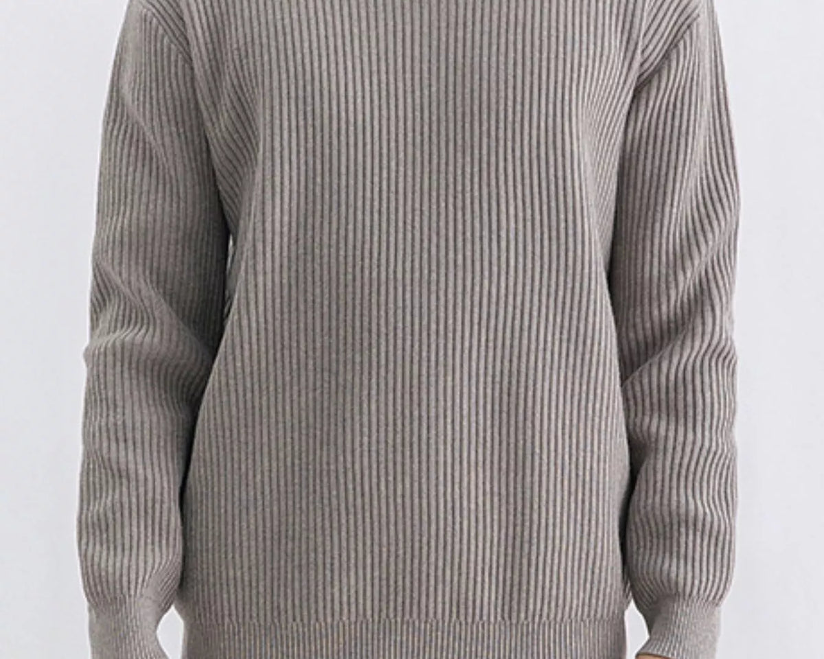 NEWYORKLISTED ATLAS MEN'S COLLECTION – Men's ribbed knit crew-neck sweater, product image 12