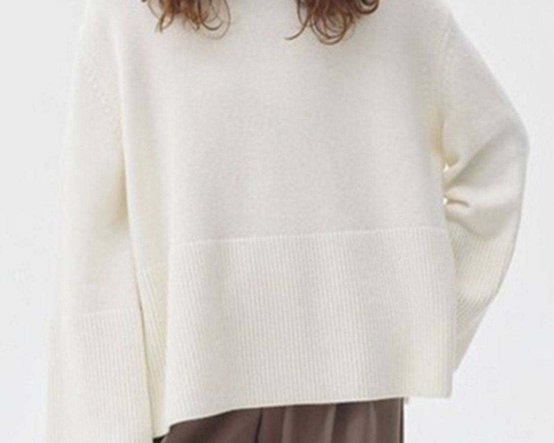 NEWYORKLISTED STYLE COLLECTION: Turtleneck Drop Shoulder Sweater - NEWYORKLISTED