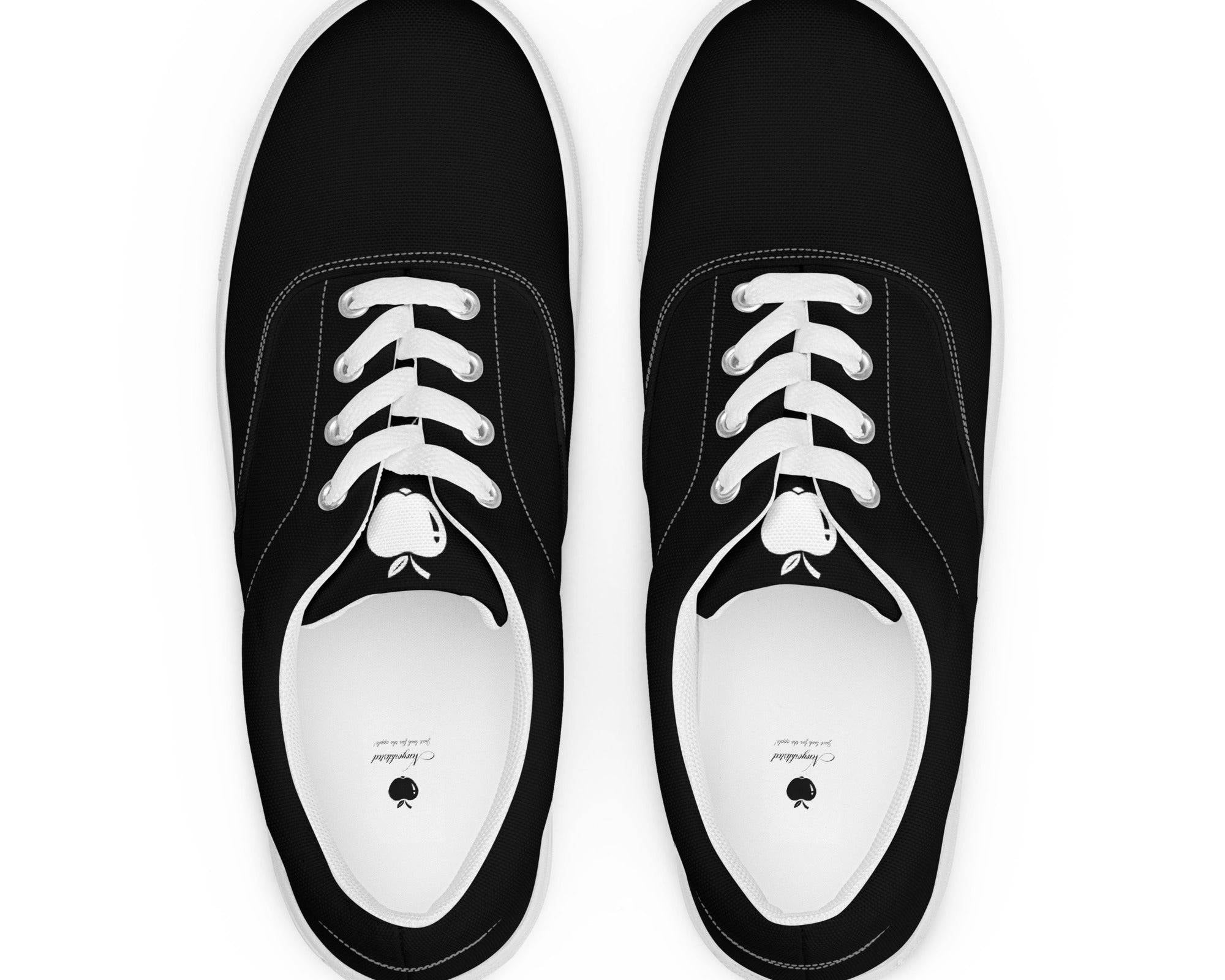 NEWYORKLISTED STYLE COLLECTION: MEN'S BACK IN BLACK CANVAS SHOE - NEWYORKLISTED
