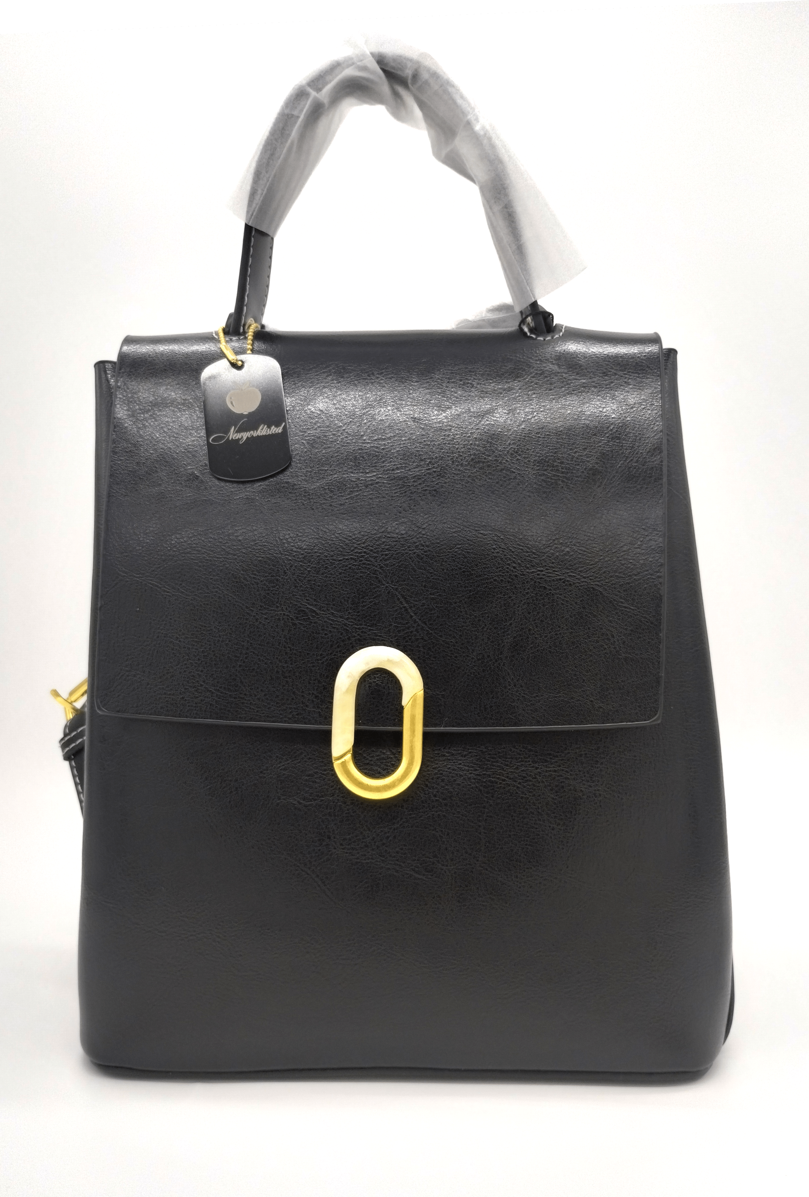 NEWYORKLISTED - Black Leather Handbag