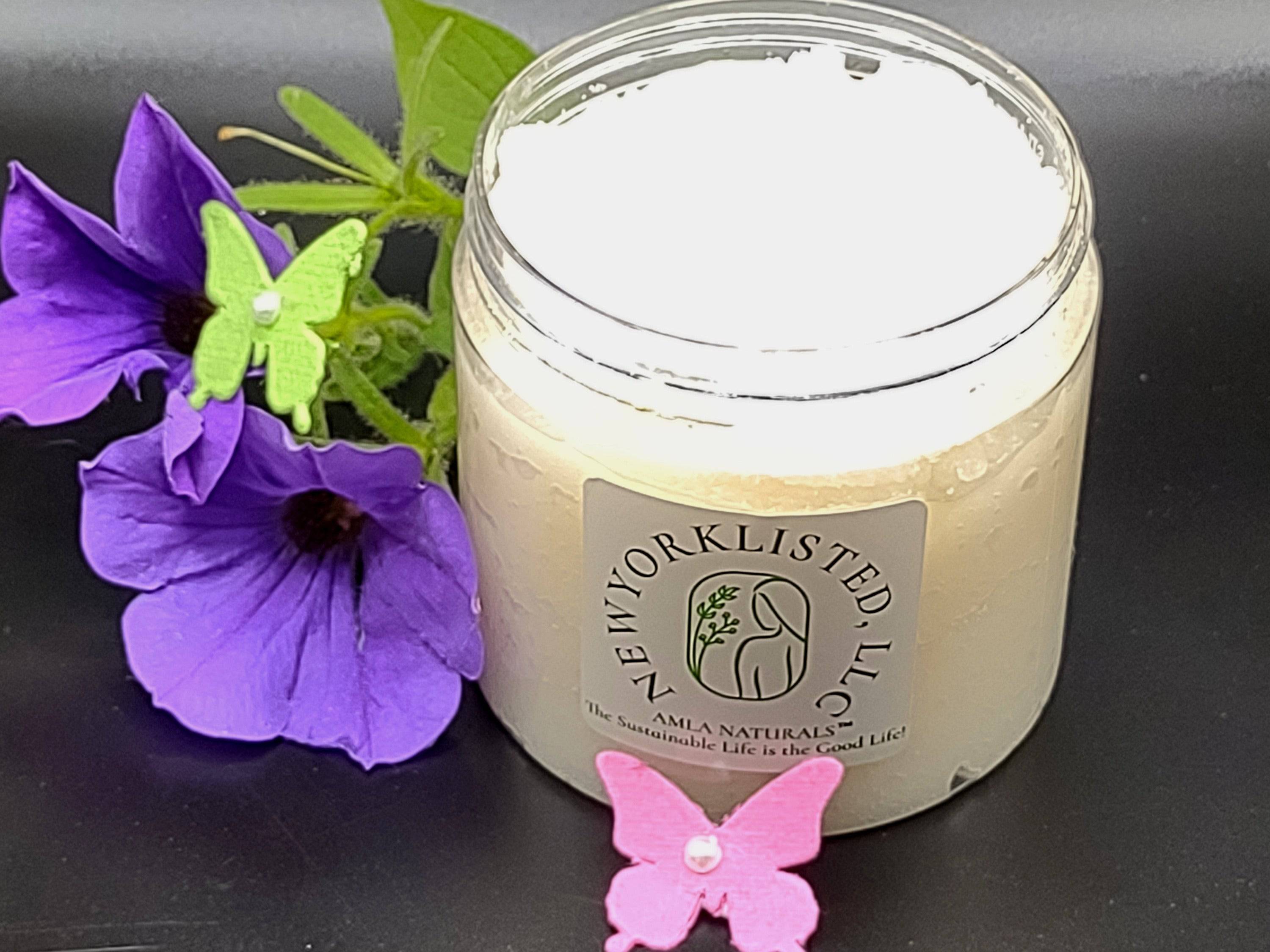 AMLA NATURALS Organic Sugar & Cream Body Scrub 6oz - NEWYORKLISTED