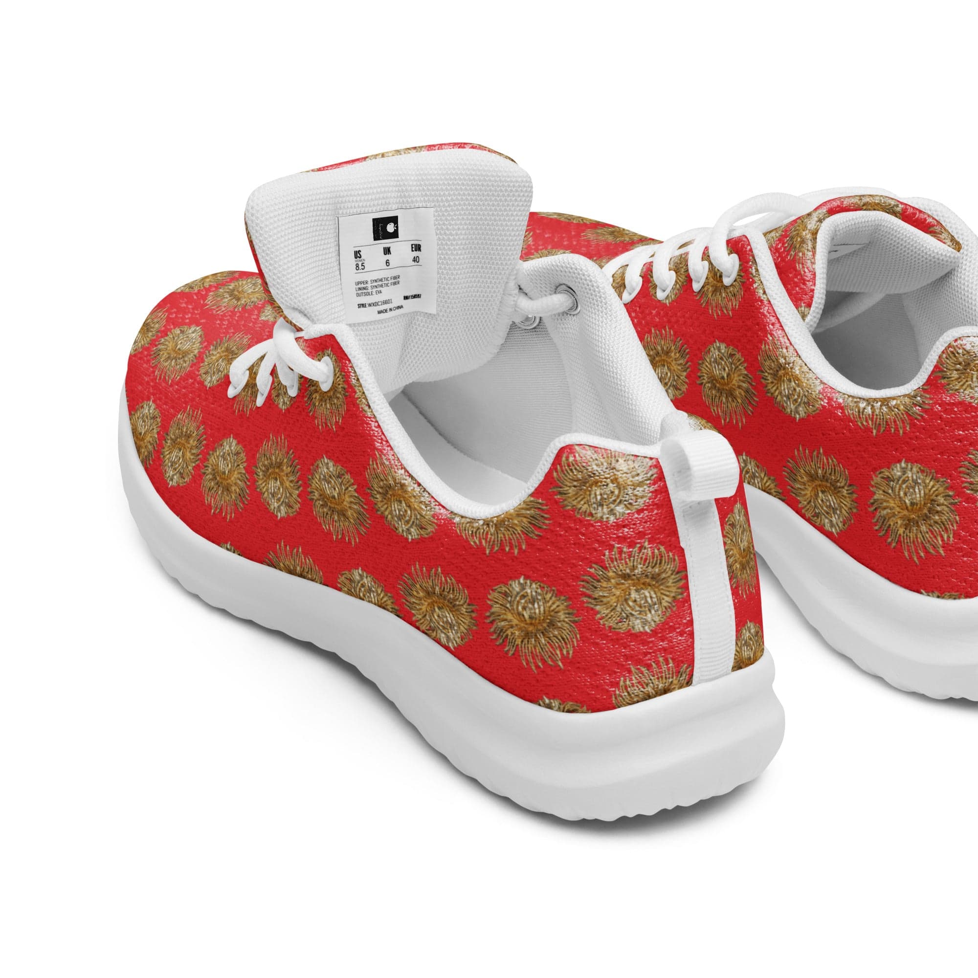 NEWYORKLISTED Style Collection: Red and Gold Athletic Shoes - NEWYORKLISTED