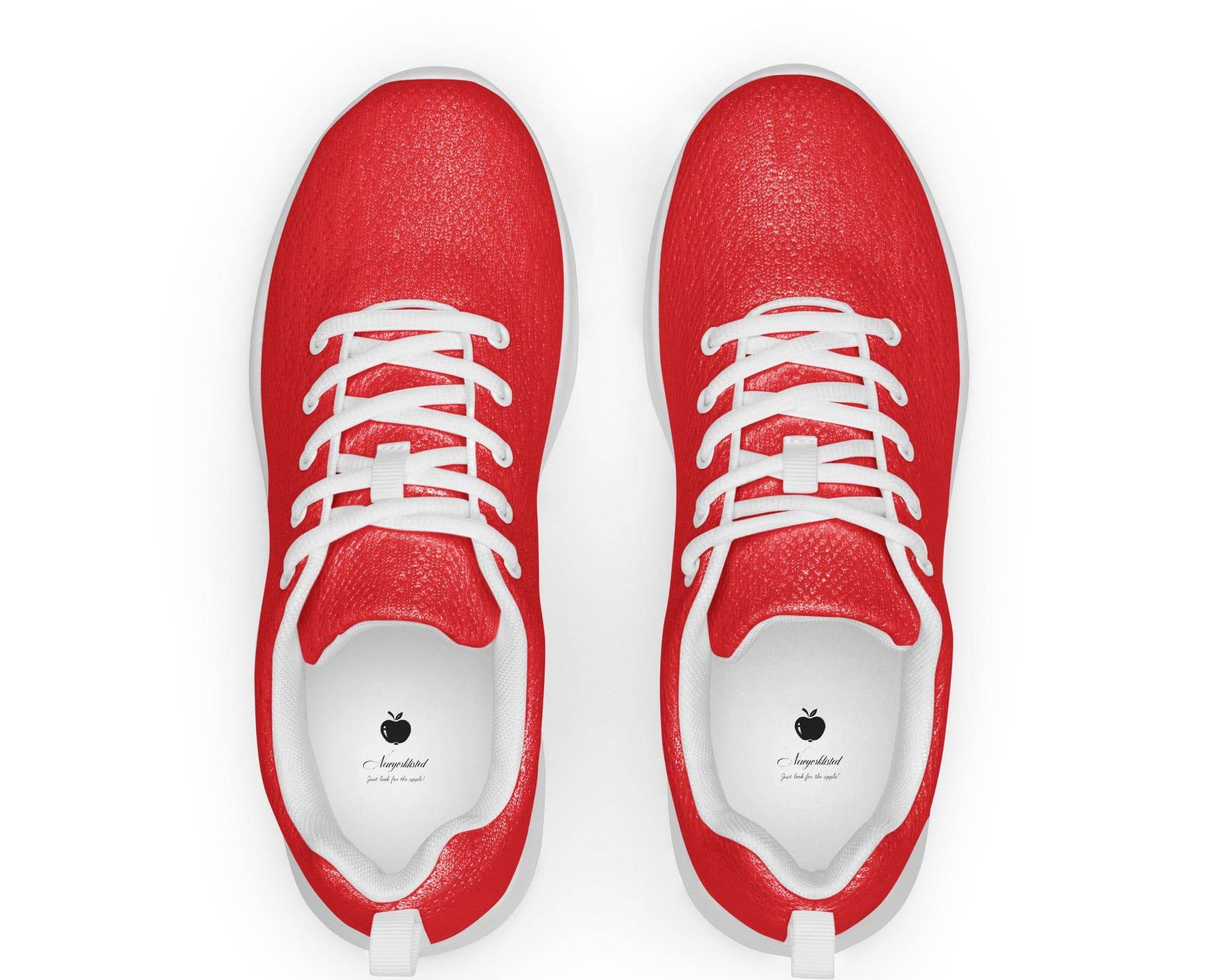 NEWYORKLISTED Style Collection: On the Run Bright Red Athletic Shoes - NEWYORKLISTED