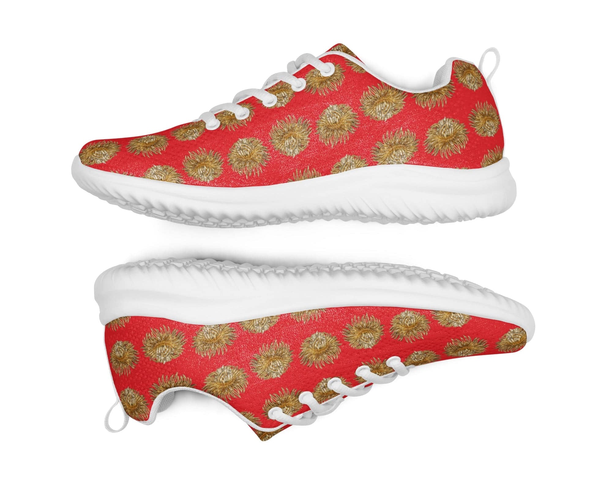NEWYORKLISTED Style Collection: Red and Gold Athletic Shoes - NEWYORKLISTED