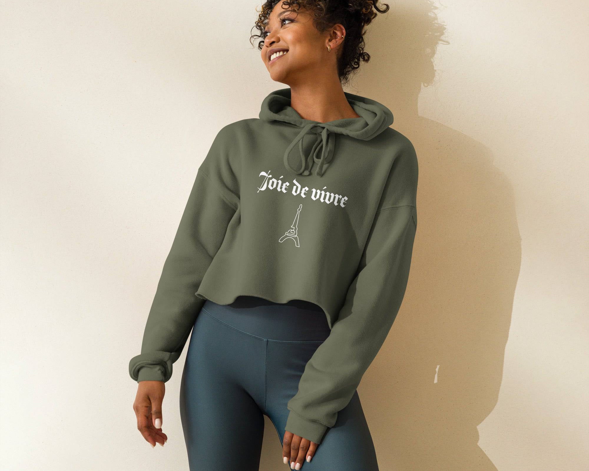 NEWYORKLISTED STYLE COLLECTION: Parlez-Vous Francais Crop Hoodie - NEWYORKLISTED