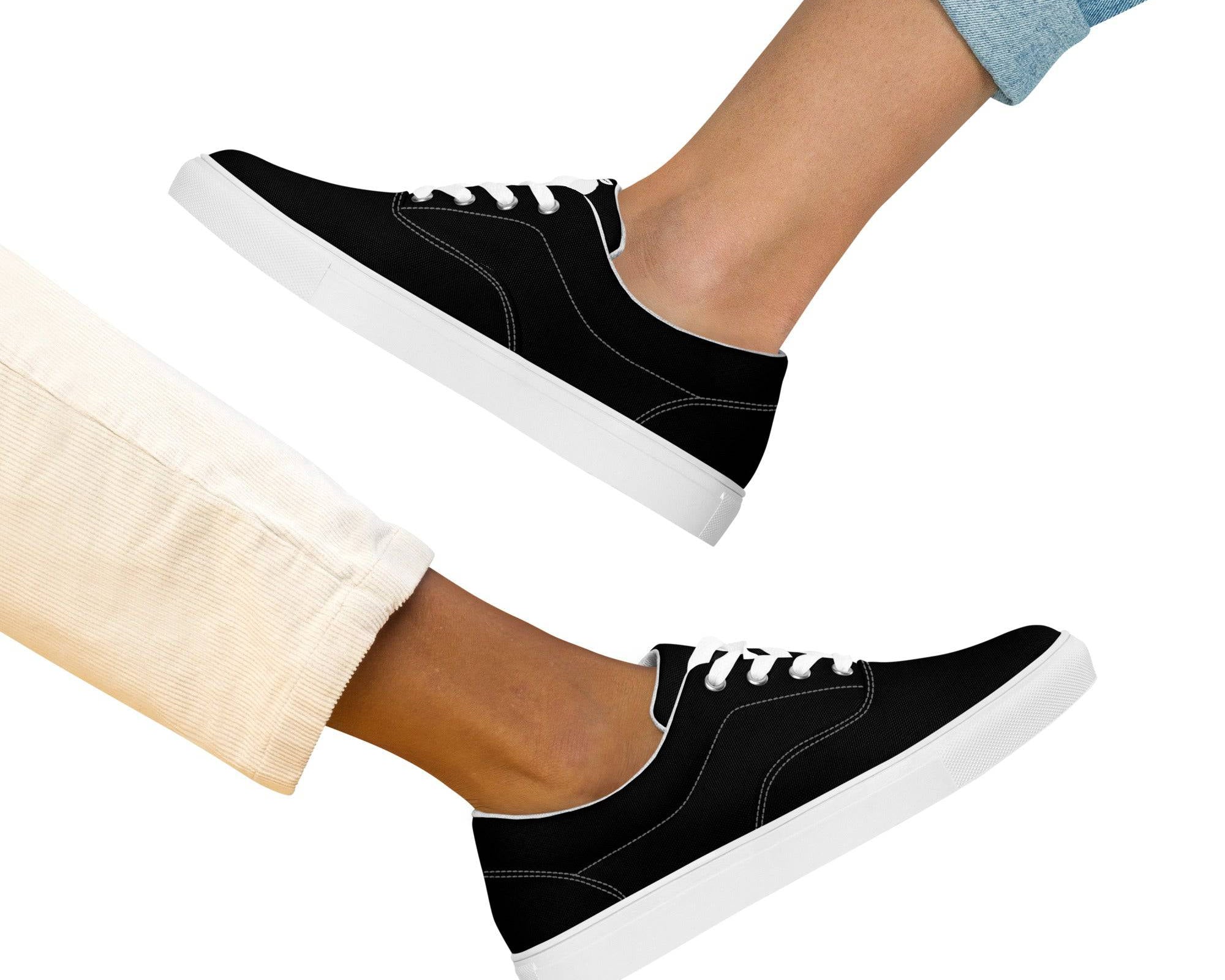 NEWYORKLISTED STYLE COLLECTION: WOMEN'S BACK in BLACK EVERYDAY CANVAS SHOE - NEWYORKLISTED