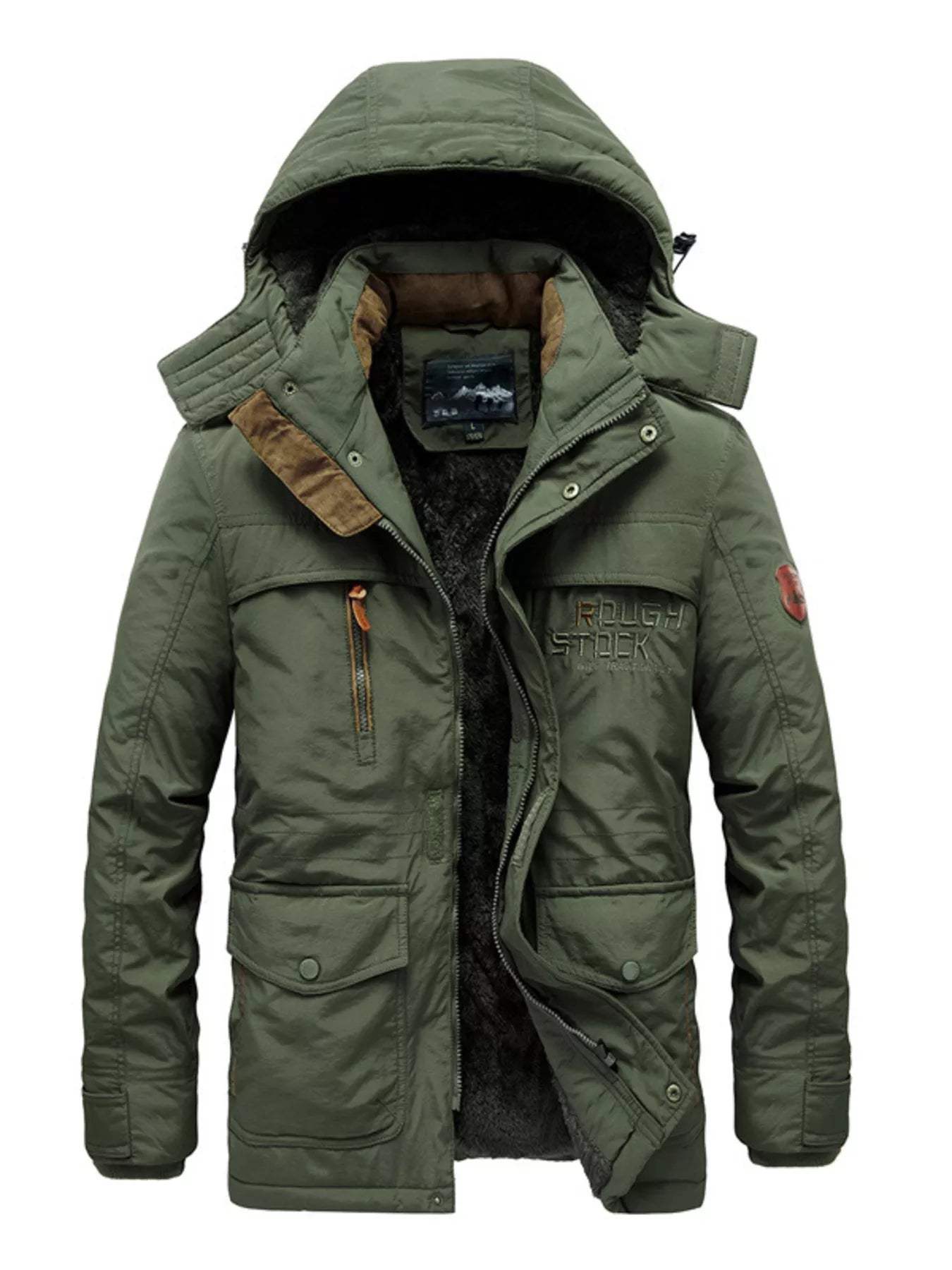 NEWYORKLISTED ATLAS MEN'S COLLECTION – Men's zip-up hooded parka coat, product image 1