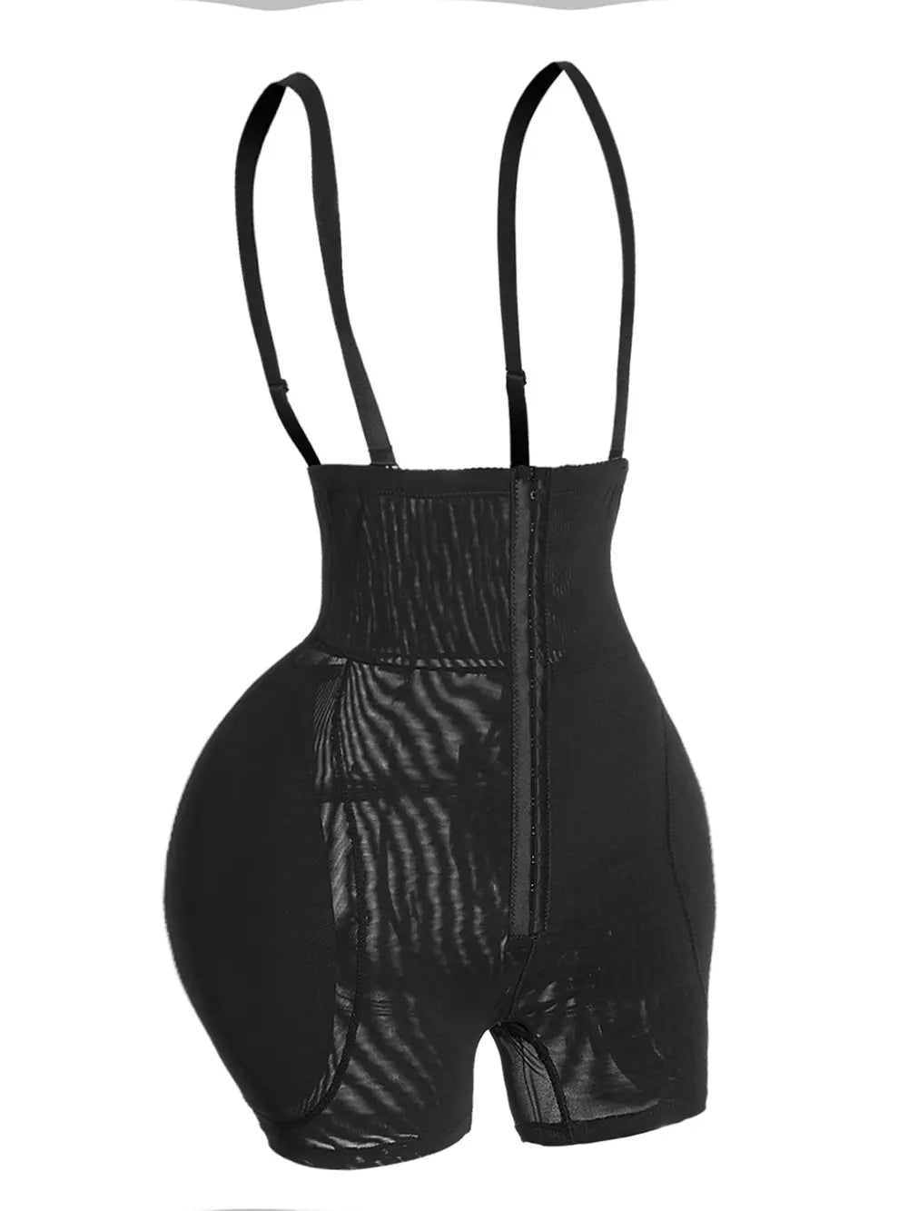 NEWYORKLISTED Intimate Apparel: Black cycling bib shorts on a white background